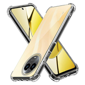 Silikonska futrola s ojacanim rubovima za Realme 11 5G - Prozirna KP31035