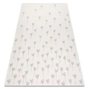 eoshop Preproga FLAT 48779/526 Flowers- KREM pink ( - Velikost: 160x230 cm)