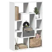 shumee vidaXL Polica, bela, 63x20x90 cm, material na osnovi lesa
