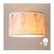 Brilagi - LED decji luster na sajli BOBO 1xE27/10W/230V precnik 35 cm ružicasta/baletanke