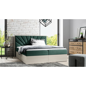Boxspring postelja Wood 7 - 120x200 cm - nordijski tik