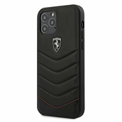 Ferrari Ferrari FEHQUHCP12LBK ovitek za iPhone 12 Pro Max (6.7) Off Track Quilted - črn