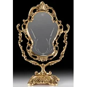 Casa Padrino luxury baroque make up mirror gold 19 x H. 30 cm - Handmade baroque style bronze table mirror - Cosmetic mirror - Baroque decorative accessories - Noble & Magnificent