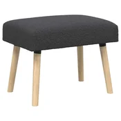 Vidaxl klop Enobarvno Temno siva 60 x 40 x 45 cm Bouclé