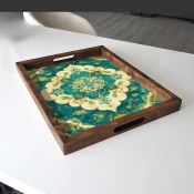 Aberto Design Poslužavnik REF033 48 x 38 x 4 cm, Šareni
