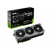 ASUS Grafična kartica TUF GeForce RTX 4070 Ti SUPER GAMING OC, 16GB GDDR6X, PCI-E 4.0