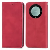 Rdeča Elegantna Flip torbica (Honor Magic 5 Lite 5G)