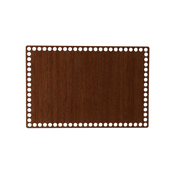 AtmoWood Leseno dno/pokrov za košaro - oreh pravokotnik Izberite različico: 20x10 cm