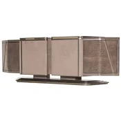 Casa Padrino luxury sideboard gray/gold 251 x 50 x H. 86 cm - Solid wood cabinet with 4 doors - Luxury furniture - Hotel furniture - Luxury furnishings