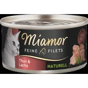 Miamor Fileji Naturelle, konzerva 80 g - Tuna + losos