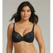 PLAYTEX FLOWER ELEGANCE UNDERWIRE BRA - Womens lace bra with underwire - black