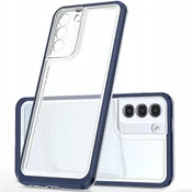 Hurtel Clear 3in1 ovitek za Samsung Galaxy S22+ (S22 Plus), modri okvir
