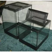 Terarij za pajke z lesenim pokrovom 19L - 30 x 25 x 25cm