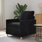 vidaXL Kavč Črna 76 x 81 x 87,5 cm Poliester