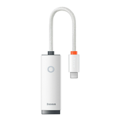 USB-C u Ethernet adapter Baseus WKQX do 100 Mbps - bijeli
