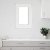 vidaXL Okno za klet RISOR Bela 50 x 75 cm PVC in steklo