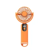 INF Tihi mini viseči ventilator D20 z baterijo 1200mAh, 6-stopenjski Orange, (5000306739)