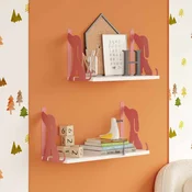 HANAH HOME Zidna polica Hunter Dog 2 Pink