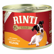 Ekonomično pakiranje Rinti Gold 24 x 185 g - Mix srca peradi i komadići piletineBESPLATNA dostava od 299kn