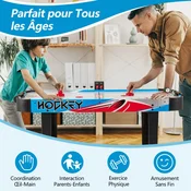 Northix Miza za zračni hokej 48 palcev, LED tabla za rezultate, 12V ventilator