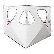 vidaXL vidaXL Lovski šotor s streho Bela zatemnitev 145 x 145 x 150 cm, (5000309635)