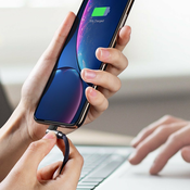UNBRANDED Ugreen USB-A na Lightning kotni MFI kabel, 2,4 A, 1 m - črn