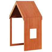 Vidaxl Streha za otroško posteljo voščeno rjava 60x99x139,5cm borovina