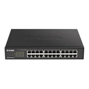 D-Link DGS-1100-24PV2 24-portno gigabitno pametno stikalo, 12x GbE PoE+, PoE 100W