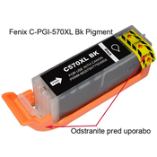 FENIX C-PGI-570XL PGBK črna 25ml za Canon Pixma MG5750, MG6850, MG6851, MG7750, MG7751, MG7752 - XL kapacitete (10%-14% Več izpisa), kvaliteta izpisa enaka originalu