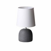 Siva stolna lampa keramicka s tekstilnim sjenilom (visina 27,5 cm) – Casa Selección