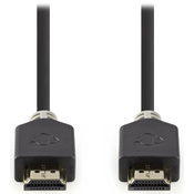 Kabel NEDIS High Speed HDMI 1.4 z Ethernetom/4K@30Hz/pozlačeni priključki HDMI-HDMI/antracit