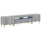 vidaXL 5-delna LED TV omarica Siva Sonoma Inženirski les