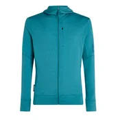 Moški pulover Icebreaker Merino 260 Quantum IV LS Zip Hoodie Topaz XL