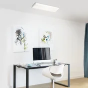 Müller-Licht Stropna svetilka Prismatik LED 18 W z nizko porabo - Sodobni - bela, satinirana - Kovina