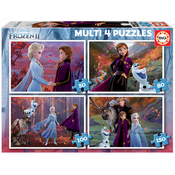 Puzzle Multi 4 Frozen 2 Disney Educa 50-80-100-150 dielov EDU18640