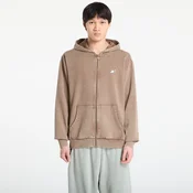 Mikina RIPNDIP Castanza Zip Up Hoodie Brown Vintage Wash L