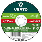 Verto ploca rezna za kamen 115x3mm ( 61H515 )