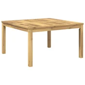 vidaXL Klubska miza Bela 80 x 80,5 x 45 cm Masiven les akacije