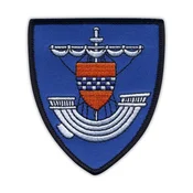 shumee Škotske grofije - Renfrewshire - Podlaga za nalepko z likanjem/termo zapiranjem - Vezeni našitek/značka/emblem