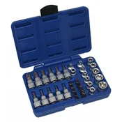Komplet nasadnih ključev in nastavkov TORX 34 kosov Pro Asta A-TXSET34 02888