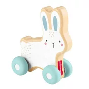 Fisher Price Leseni zajček na kolesih