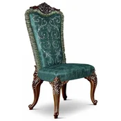 Casa Padrino Luxury Baroque Dining Room Chair Green/Brown/Gold - Made in Italy