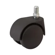 Pohištveno kolo Office, trda tekalna površ., montažna viš. 62 mm, um. masa, črna