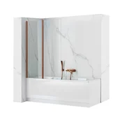REA-W5696 - Zložljiva kadna stena AGAT 140x80 cm brušen baker/prozorno