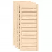 Vrata za ormaric rešetkasti dizajn 4 kom 99,3x39,4 cm borovina