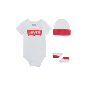 LEVIS Pajac/bodi Classic Batwing Infant 3pc Set, bela