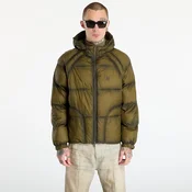 Jakna REPRESENT Translucent Hooded Puffer Dark Olive S