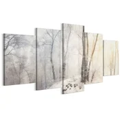 shumee Slika na italijanskem platnu 100 x 50 cm pentaptih - klasični slog - narava Slika na italijanskem platnu 200 x 100 cm pentaptih - klasični slog - narava