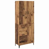 Vidaxl Visok predalnik Star les 69,5 x 34 x 180 cm Konstruiran les