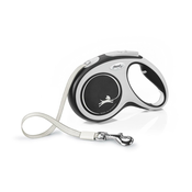 FLEXI Povodac za pse Comfort Tape S 5m crni
